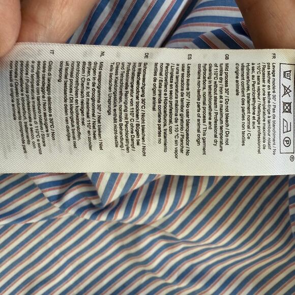 CLAUDIE PIERLOT Stripe Shirt Dress Cotton US 8 Long Sleeve NWT Parisian - Picture 9 of 10